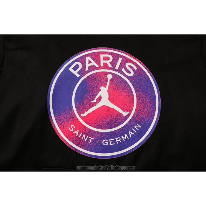 Chandal con Capucha del Paris Saint-Germain Jordan Nino 2021-2022 Negro